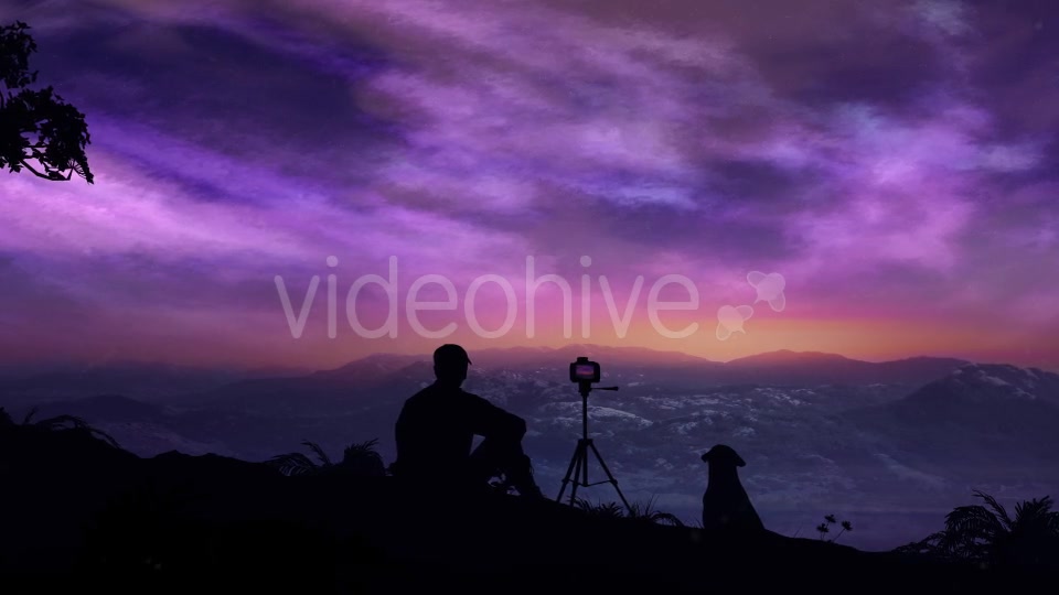 The Photographer Shoots A Magical Sunrise In The Mountains - Download Videohive 20546283