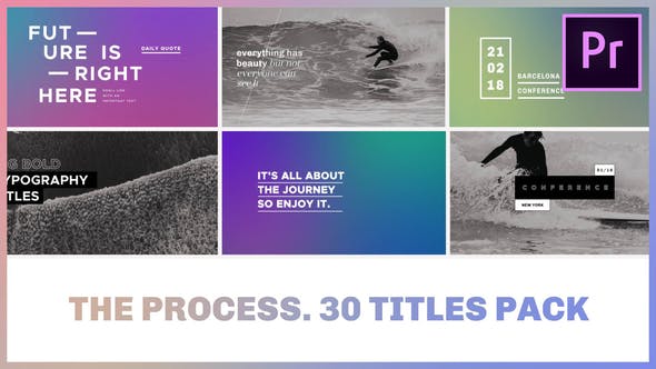 The Process / Titles Pack for Premiere Pro - 22108857 Download Videohive