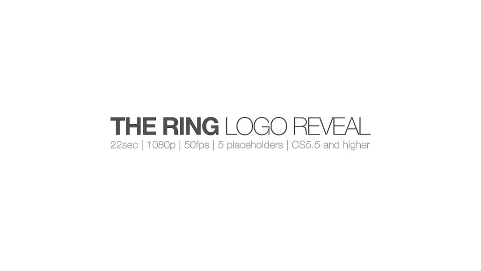 The Ring Logo Reveal - Download Videohive 15963853