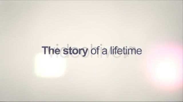 The story of a lifetime - Download Videohive 237806