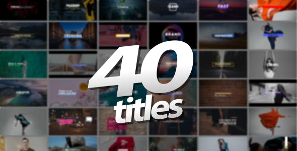 The Titles 40 Trendy Titlels - Download Videohive 21542133