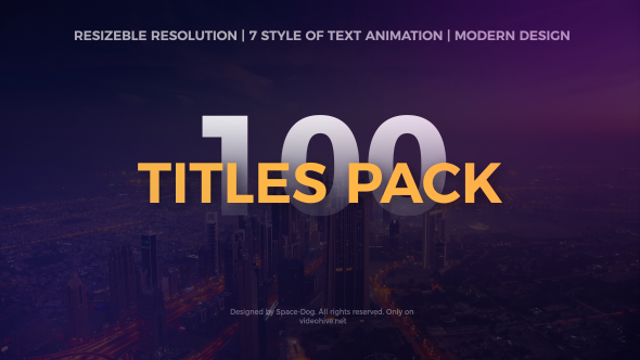 The Titles Pack - Download Videohive 20211743