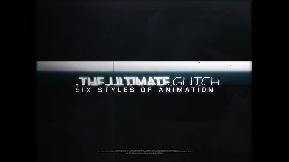 The Ultimate Glitch Text Maker + 70 Title Animation Presets Pack - Download Videohive 23110607
