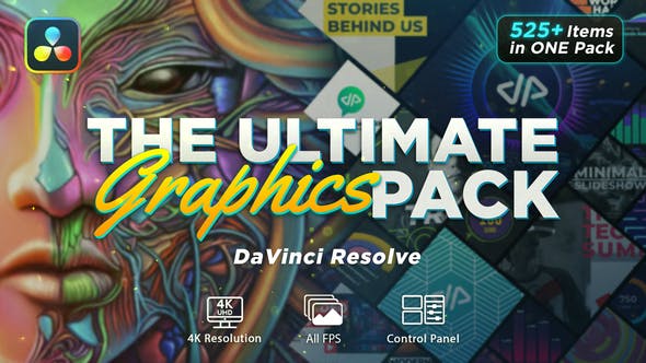 The Ultimate Graphics Pack DaVinci Resolve - 40431662 Videohive Download