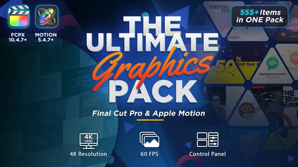The Ultimate Graphics Pack Final Cut Pro X & Apple Motion - 31444521 Download Videohive