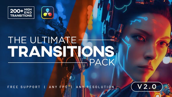The Ultimate Transitions Pack V2 DaVinci Resolve - 33870760 Download Videohive