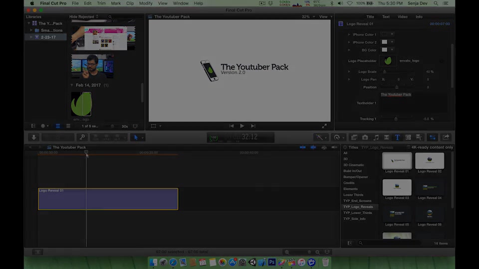 The YouTuber Pack Final Cut Pro X - Download Videohive 19539344
