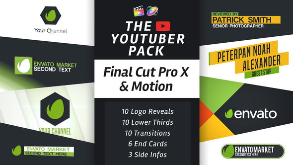 The YouTuber Pack Final Cut Pro X - Download Videohive 19539344