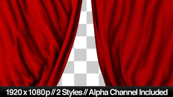 Theater Performance Red Curtain Closing 2 Styles - Download Videohive 4826775