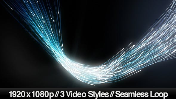 Thin Fiber Optic Cables Concept Background Loop - Videohive 4945370 Download