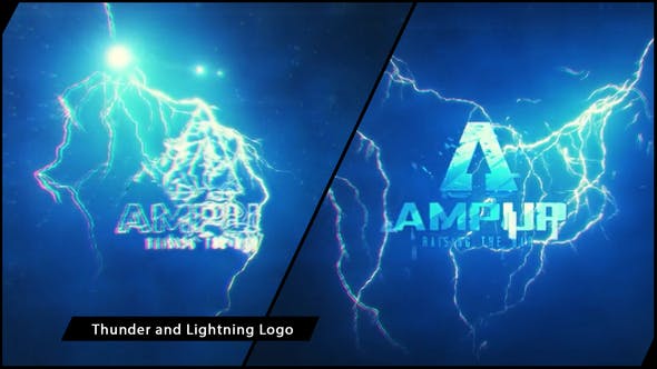 Thunder and Lightning Logo - Download 11981769 Videohive