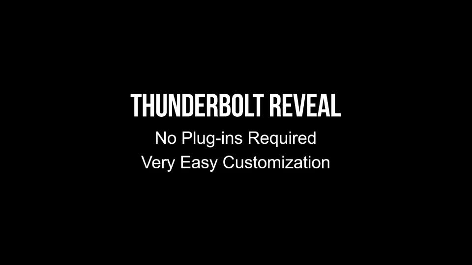 Thunderbolt Reveal - Download Videohive 5209563