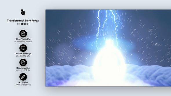 Thunderstruck Logo Reveal - 34661746 Videohive Download