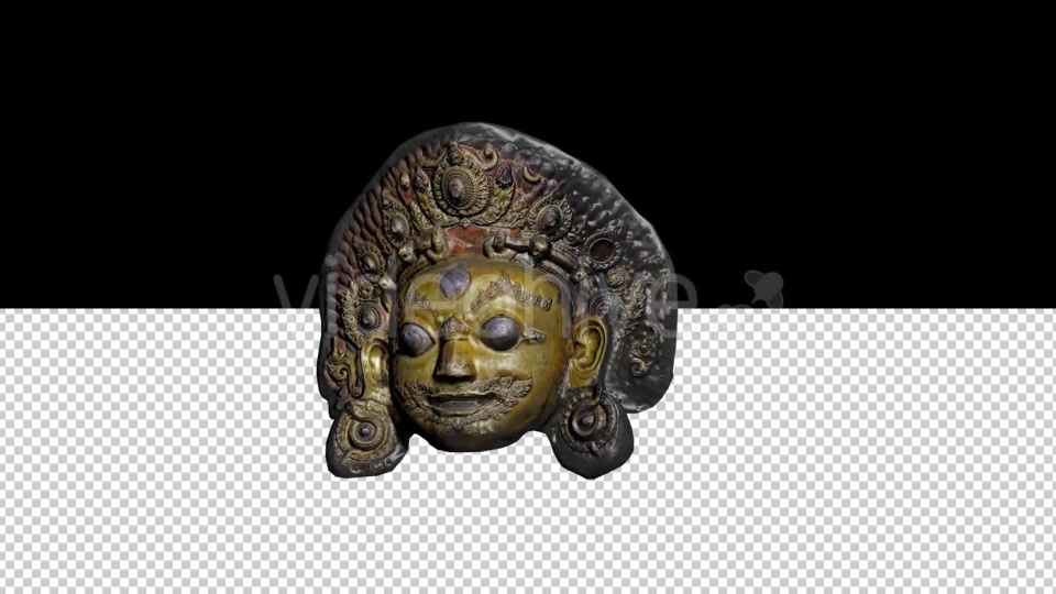 Tibet Gold Face Statue - Download Videohive 21362556