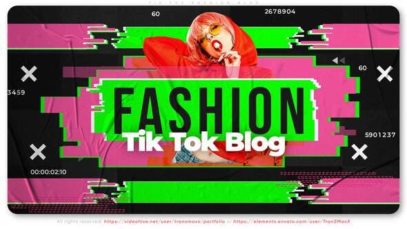 Tik Tok Fashion Blog - Download Videohive 29622793