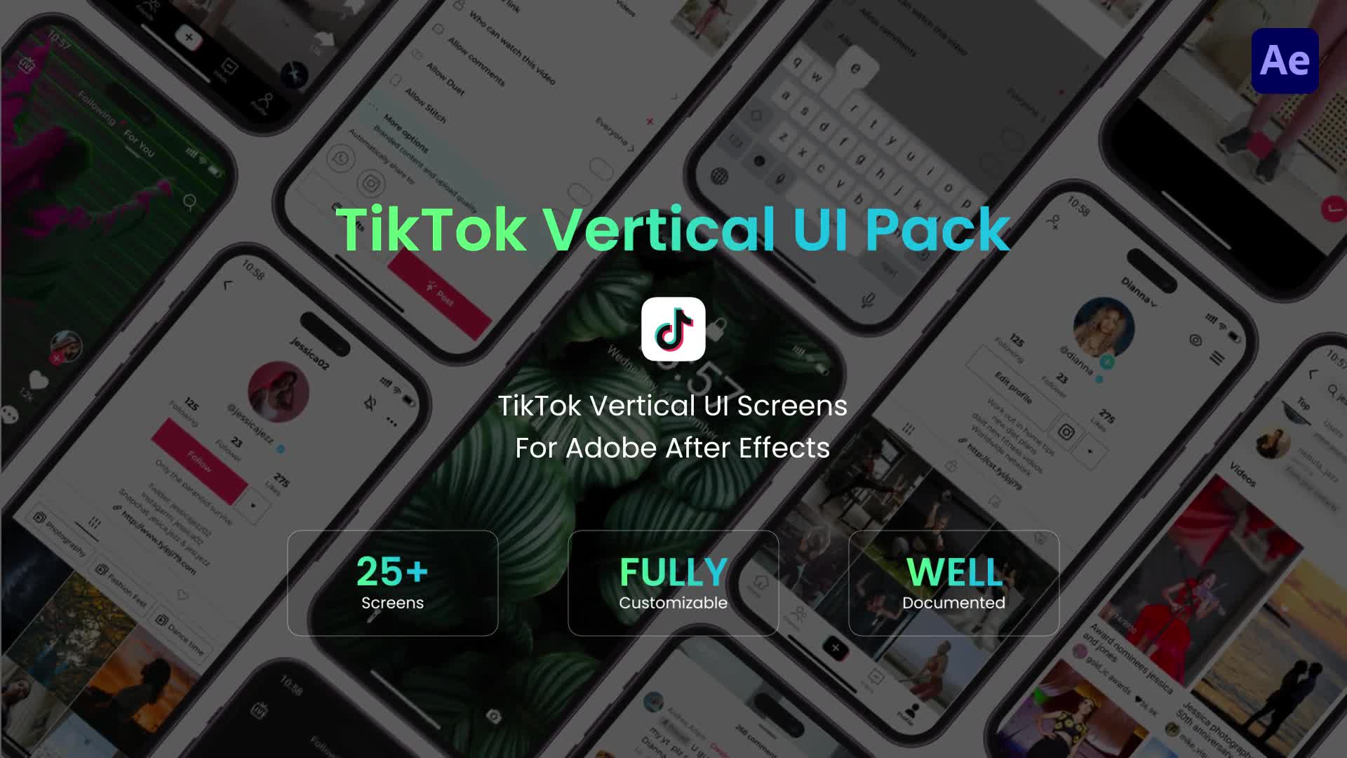 TikTok Vertical UI Pack Videohive 46157582 After Effects Image 1