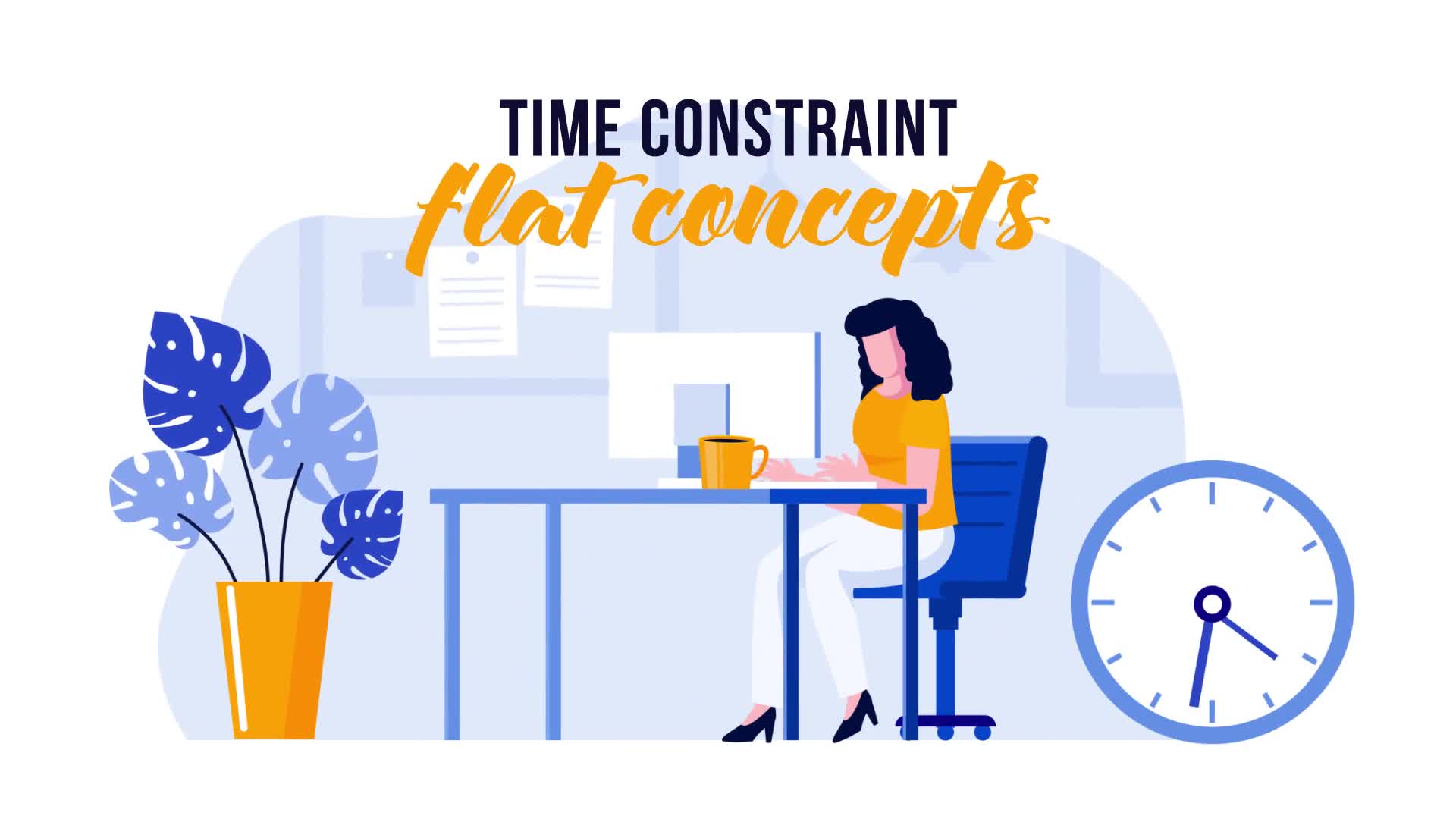 Time constraint Flat Concept Videohive 31441216 After Effects Image 1