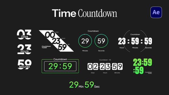 Time Countdown - Videohive 54993231 Download