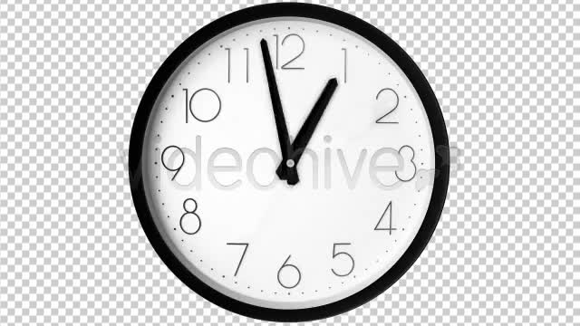 Time Lapse Clock 2 Traditional Clocks ALPHA LOOP  Videohive 154438 Stock Footage Image 1