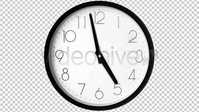 Time Lapse Clock 2 Traditional Clocks ALPHA LOOP  Videohive 154438 Stock Footage Image 3