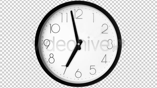 Time Lapse Clock 2 Traditional Clocks ALPHA LOOP  Videohive 154438 Stock Footage Image 4
