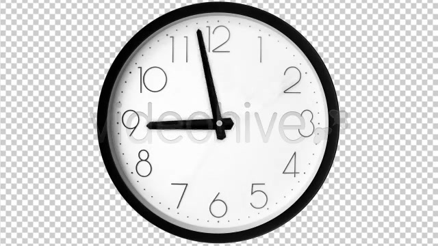 Time Lapse Clock 2 Traditional Clocks ALPHA LOOP  Videohive 154438 Stock Footage Image 5