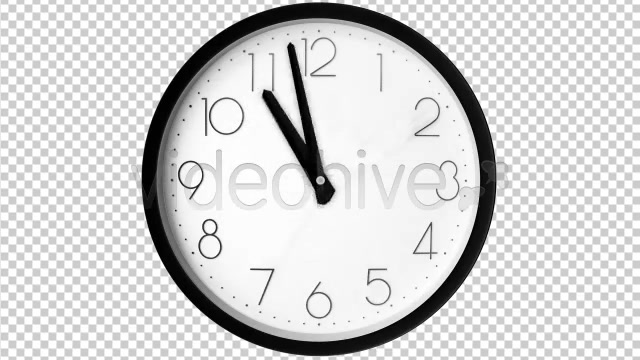 Time Lapse Clock 2 Traditional Clocks ALPHA LOOP  Videohive 154438 Stock Footage Image 6