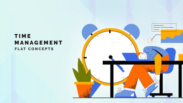Time management Flat Concept - Videohive 33444927 Download
