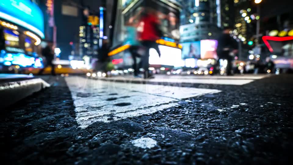Time Square At Night in New York City  Videohive 13943636 Stock Footage Image 2