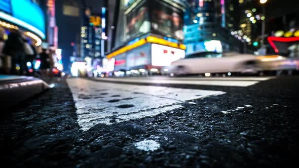 Time Square At Night in New York City  - 13943636 Videohive Download