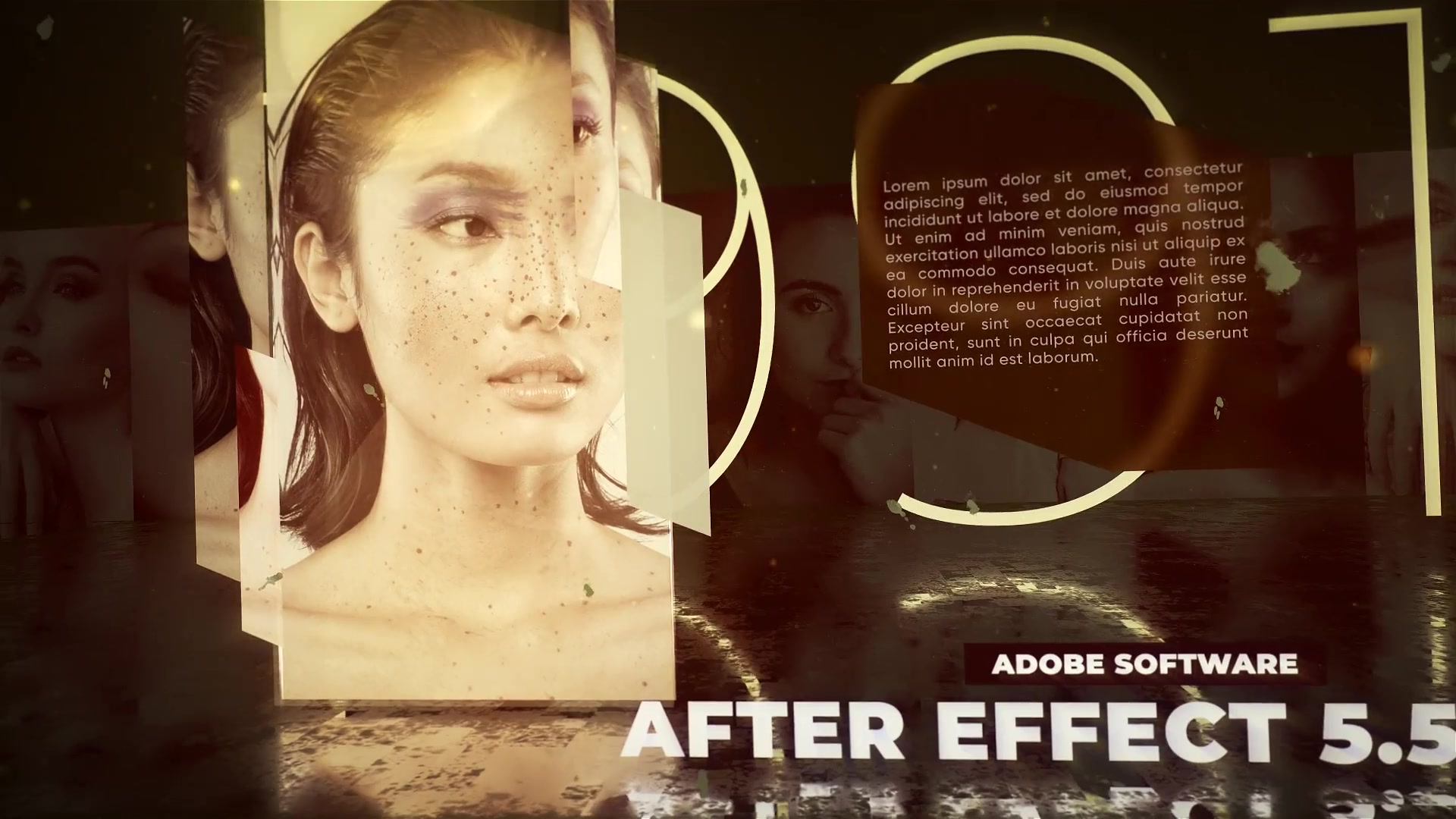 Timeline Slideshow Golden Faces Videohive 23466150 After Effects Image 6