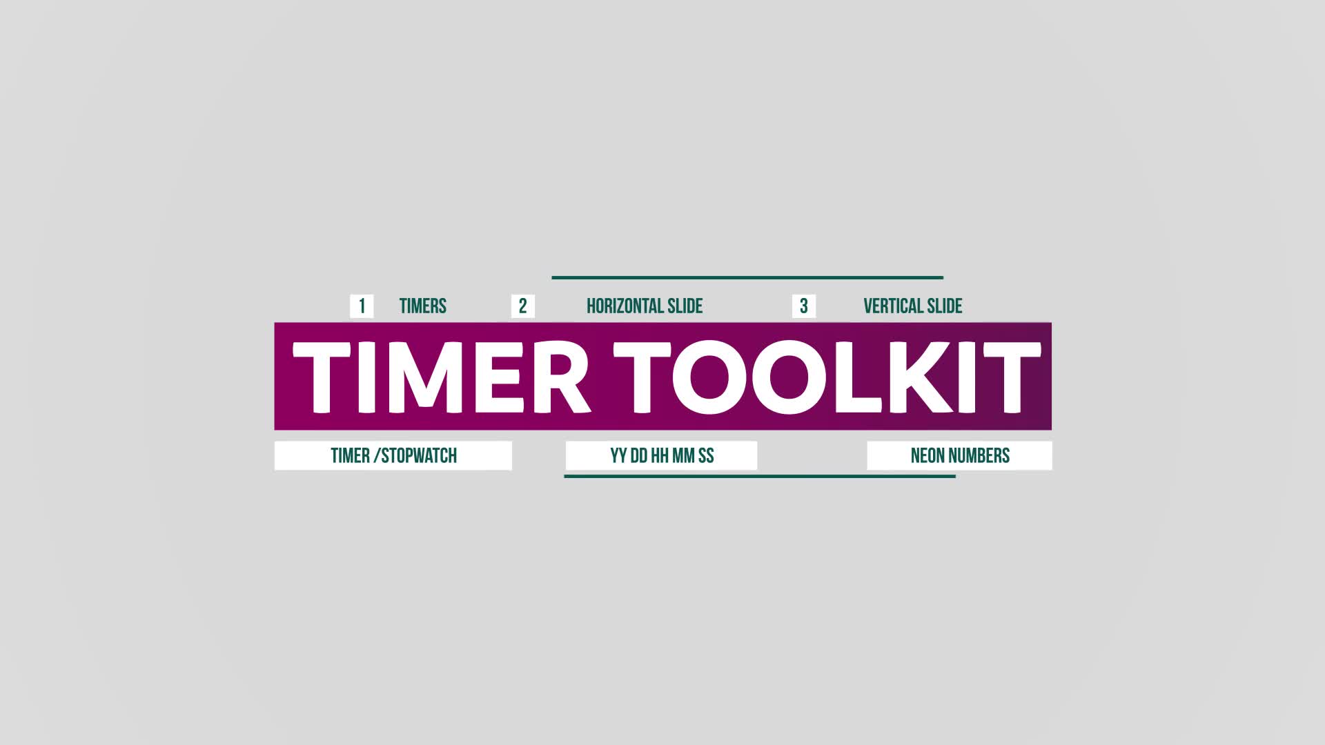 Timer Toolkit Videohive 30632129 After Effects Image 1
