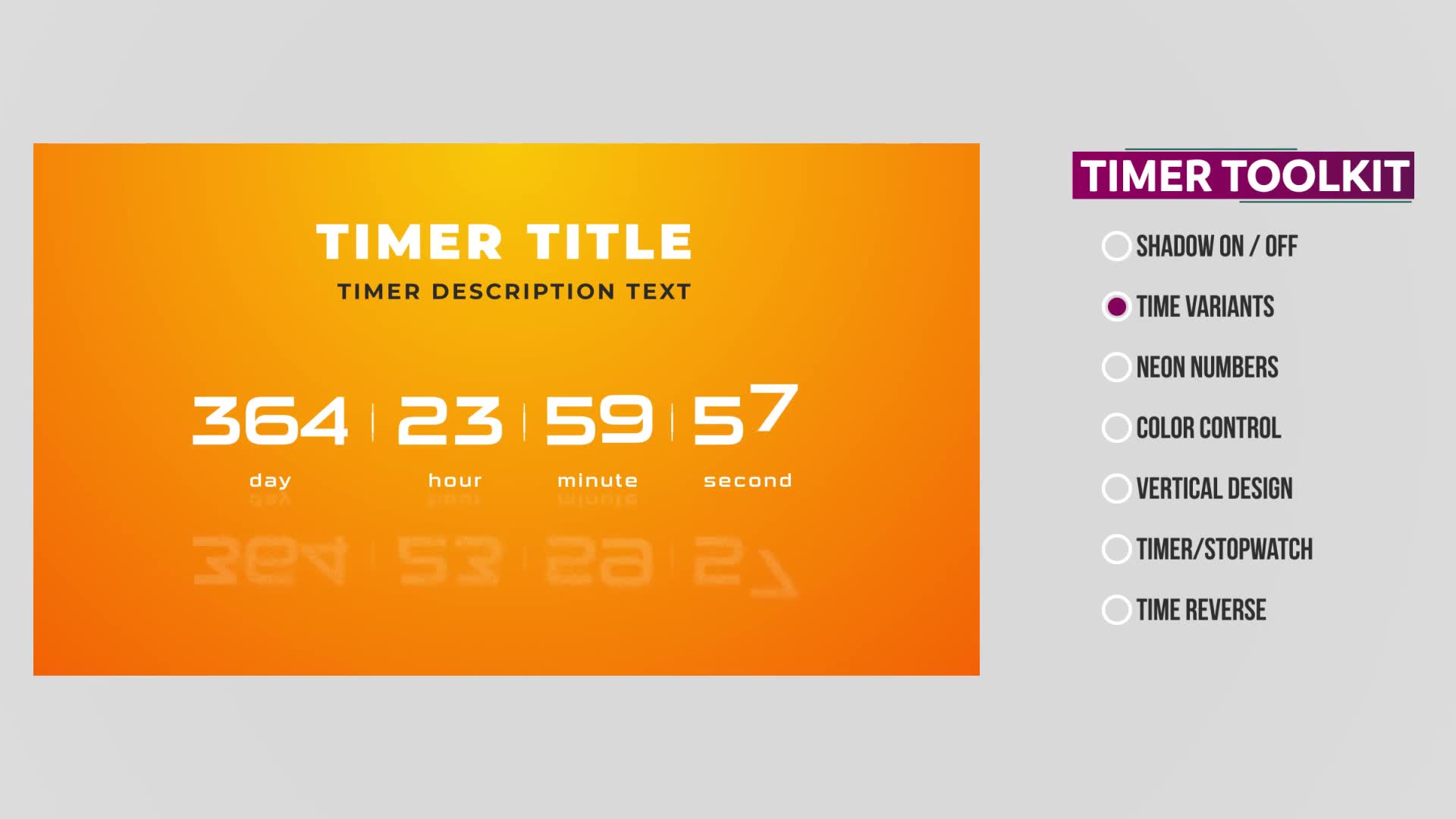 Timer Toolkit Videohive 30632129 After Effects Image 2