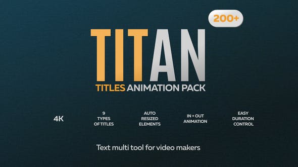 Titan Titles Animation Pack - 24660256 Download Videohive