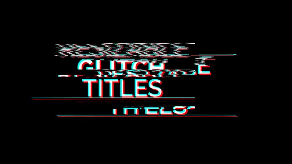 Title Animations Glitch - Download Videohive 17841959