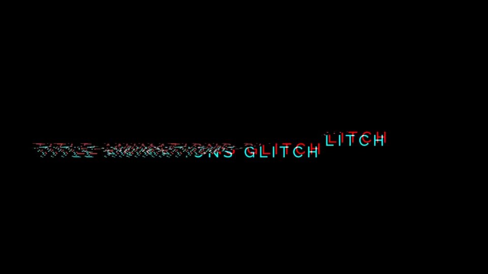 Title Animations Glitch - Download Videohive 17841959