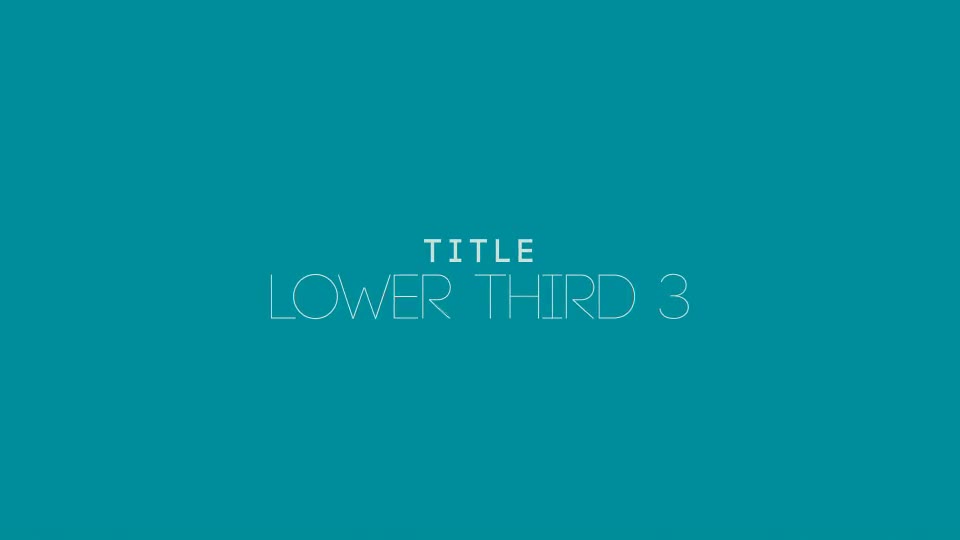 Title Lower Third 3 Videohive 17042988 After Effects Image 1