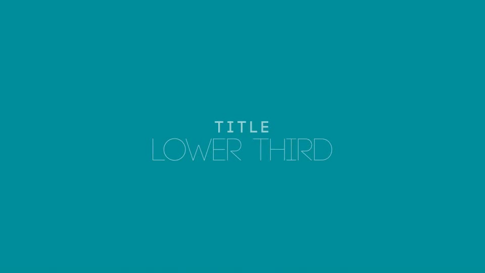 Title Lower Third Videohive 15610367 After Effects Image 1