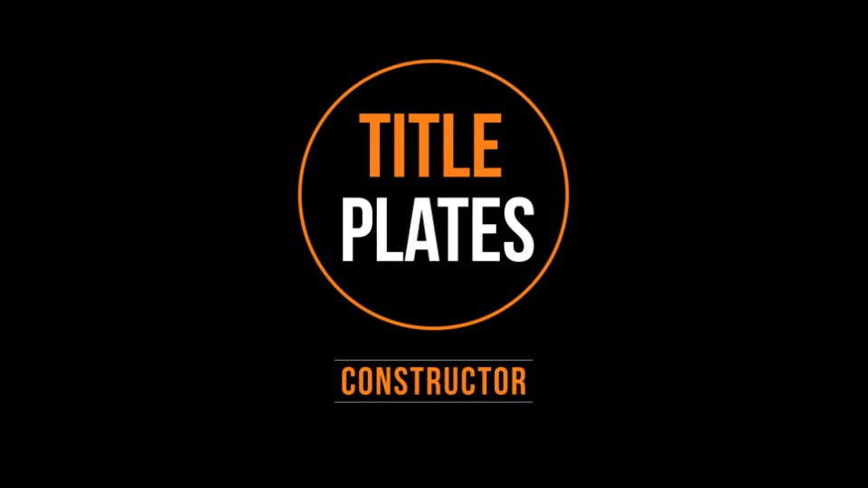 Title Plates Videohive 11035088 After Effects Image 11