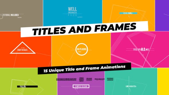 Titles And Frames - Download Videohive 13786914