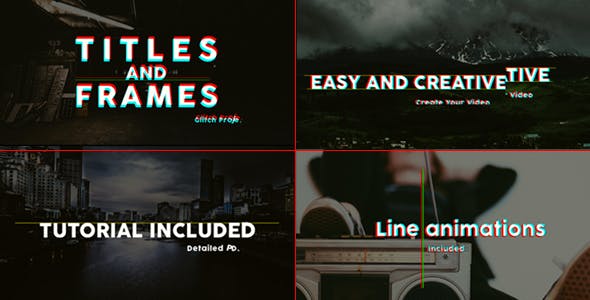 Titles And Frames Glitch - Download 19945629 Videohive
