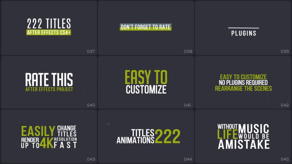 Titles Animation - Download Videohive 19495140