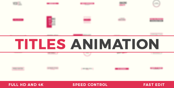 Titles Animation - Download Videohive 20676995