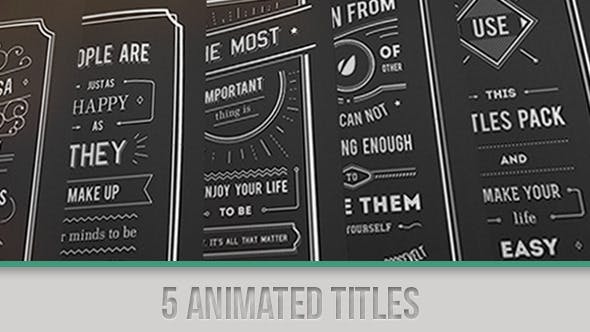 Titles Collection - Download Videohive 5135631