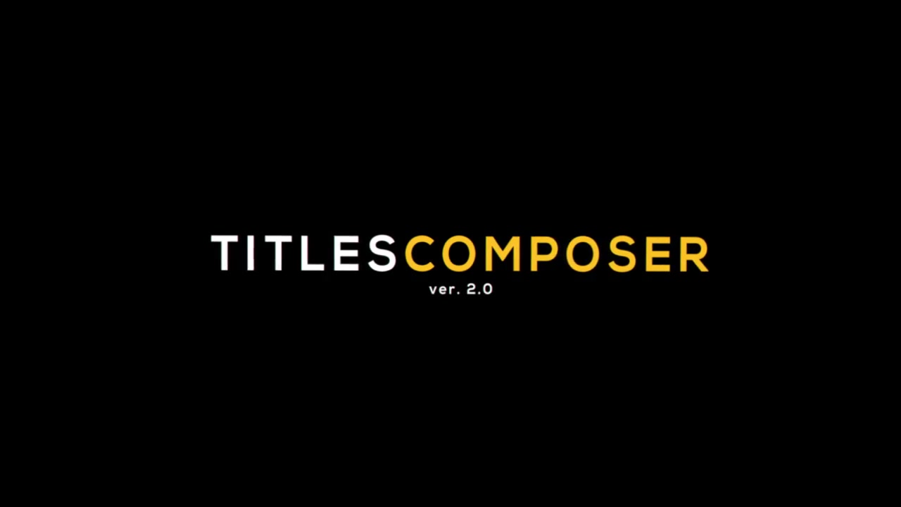 Titles Composer - Download Videohive 15469143