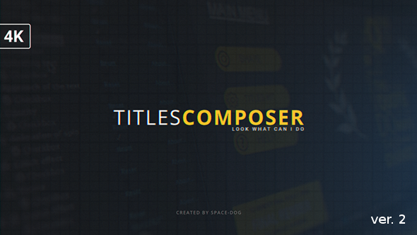 Titles Composer - Download Videohive 15469143