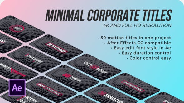 Titles Minimal Corporate | After Effects - Download 29180528 Videohive
