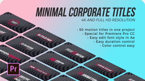 Titles Minimal Corporate | Premiere Pro - 29229153 Download Videohive