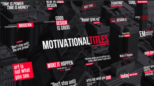 Titles Motivational | FCPX & Apple Motion - Download Videohive 26296848