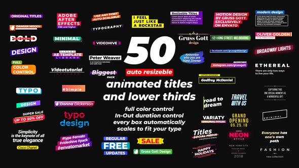 200 new titles pack free download after effects template